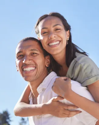 Happy smiling couple